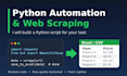 build a python script for web scraping and task automation