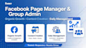 your facebook group admin and page manager