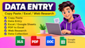 do data entry, excel and tally bookkeeping