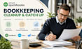 clean up quickbook online bookkeeping, catch up transactions and reconcilation