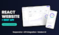 build a responsive react website with rest API integration