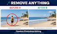 remove unwanted person and object from photo