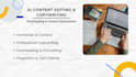do copywriting, content proofreading, editing and ai data annotation