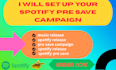 set up your spotify pre save campaign