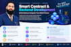 develop solidity smart contract and dapp backend integration