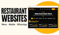 design and build a restaurant website with menu and whatsapp