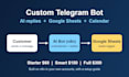 build a custom telegram bot with ai and google sheets