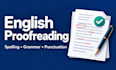proofread and correct your short english text