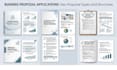 design a professional business proposal summary one pager