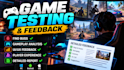test your game and find bugs before your players do