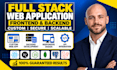 build a custom full stack web application with frontend and backend development