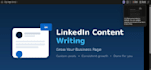 write linkedin content to grow your business page