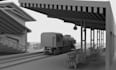 create 3d train animation, 3d locomotive vehicle animation, railway animation