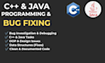 do c plus plus and java programming tasks and bug fixes