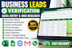 do accurate data entry, web research and lead verification