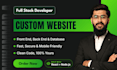 do custom website development as your full stack web developer
