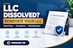 do llc reinstatement, llc amendment, llc dissolution and llc address change