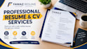 write and format a professional resume or CV