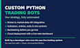 build a python trading bot with broker API integration and dashboard