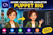 rig your adobe character illustration into an animator puppet animation