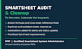 audit, clean up, and automate your existing smartsheet setup