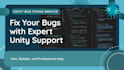 do bug fixing in your unity game