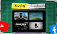 design eye catching social thumbnails with creative strategy