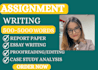 write the assignment as a professional assignment writer