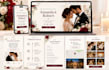 design a personalized wedding website with wedding content