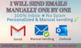 send your emails manually one by one with personalization