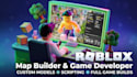 create a professional roblox map build game models develop a full roblox game ui
