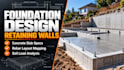 do retaining wall engineering and foundation design calculations