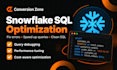 fix and optimize your snowflake sql queries
