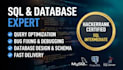write, optimize, and debug complex sql queries and database tasks