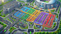 parking lot map, car park layout and vehicle access guide