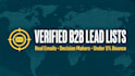 build a verified b2b lead list with emails for outreach