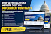 design a government contract business website with capability statement