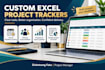 create a custom excel project tracker and dashboard