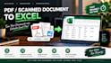 convert PDF and scanned documents to excel accurately