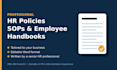 write professional HR policies, sops and employee handbooks
