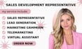 sales development representative sales closer b2b salesperson appointment setter