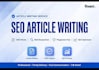 do accurate SEO writing and blog writing