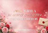 write a deeply emotional love letter that will make them cry