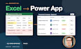 turn your excel spreadsheet into a power app