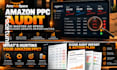 audit amazon PPC account, find wasted ad spend and provide a strategy