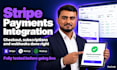 integrate stripe payments, subscriptions and checkout into your app
