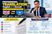 translate english french and somali professionally