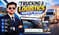 create logistics website, trucking, dispatch, freight, moving company website