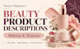 write product descriptions for makeup and skincare listings