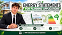 write a planning energy statement, sustainability report UK, energy efficiency